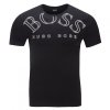 Hugo Boss t-shirt koszulka na krótki rękaw męska czarna duże logo